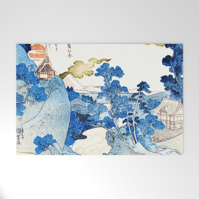 An Evening View of Fuji (Fuji no Yukei) by Utagawa Kuniyoshi  Welcome Mat Gallery Image 1
