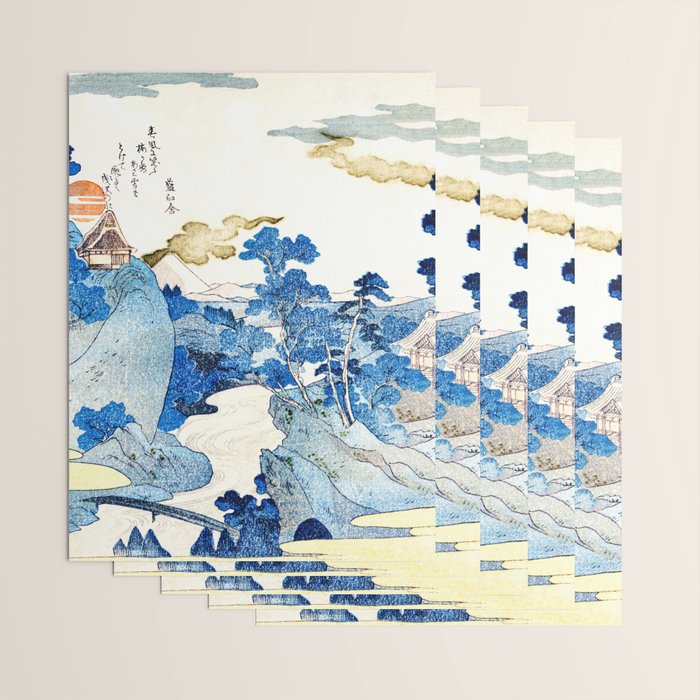 An Evening View of Fuji (Fuji no Yukei) by Utagawa Kuniyoshi  Wrapping Paper Gallery Image 3