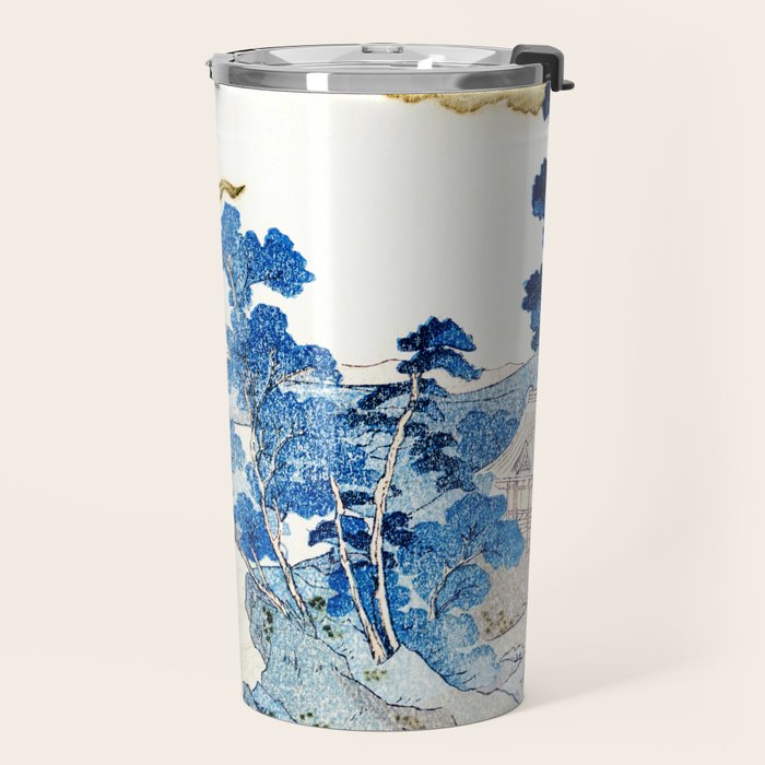 An Evening View of Fuji (Fuji no Yukei) by Utagawa Kuniyoshi  Travel Mug Gallery Image 2