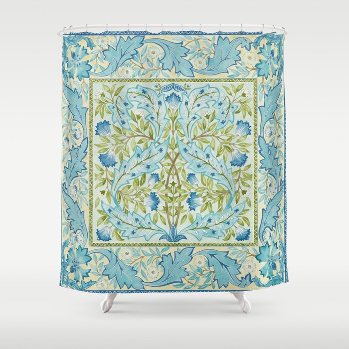 William Morris "Wilhelmina" Shower Curtain Gallery Image 1
