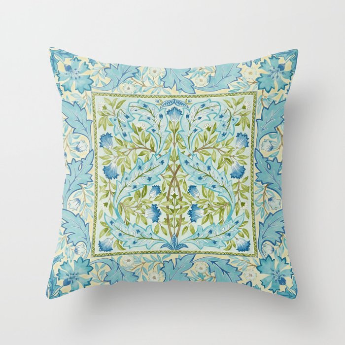 William Morris "Wilhelmina" Throw Pillow Gallery Image 1