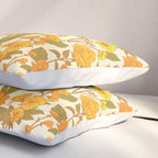 Yellow Vintage-Inspired 70s Floral Cottage Garden Pillow Sham Gallery Image 3