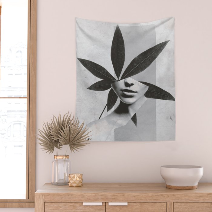 collage art / calmness  2 Wall Tapestry Gallery Image 2