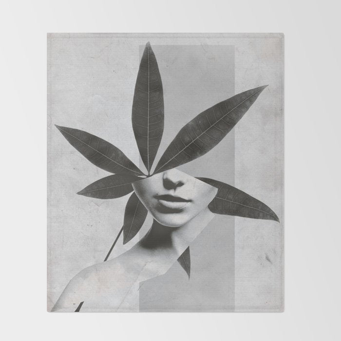 collage art / calmness  2 Throw Blanket Gallery Image 2