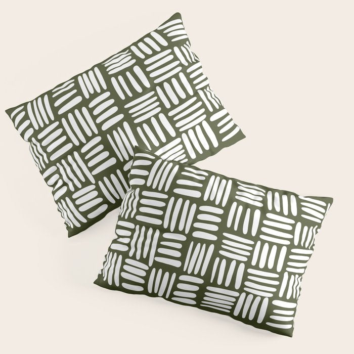Boho (Olive Green) Pillow Sham Gallery Image 3