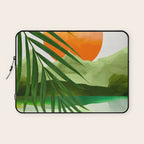 Abstract Art Tropical Leaves 140 Laptop Sleeve Gallery Image 1