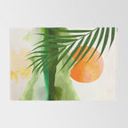 Abstract Art Tropical Leaves 140 Rug Gallery Image 2