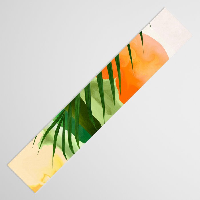 Abstract Art Tropical Leaves 140 Table Runner Gallery Image 3