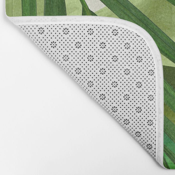 Abstract Art Tropical Leaves 140 Bath Mat Gallery Image 2