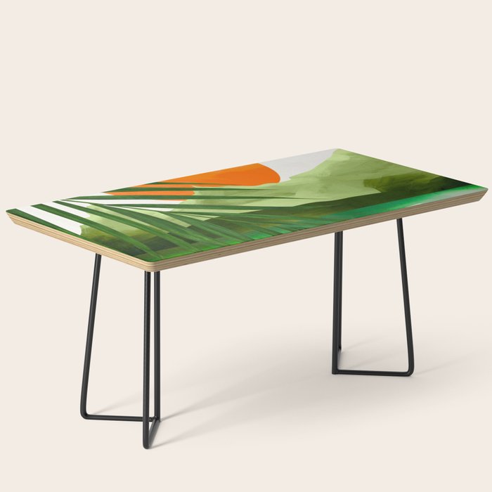 Abstract Art Tropical Leaves 140 Coffee Table Gallery Image 1