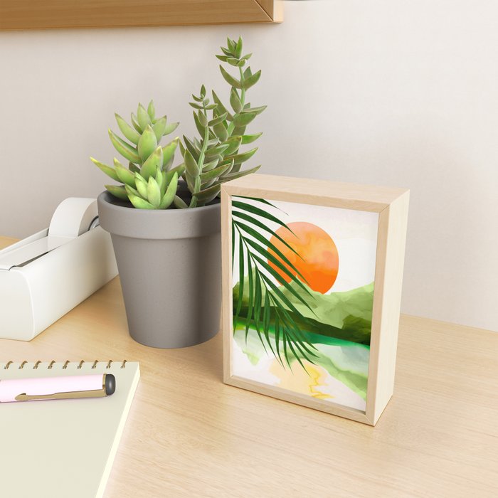 Abstract Art Tropical Leaves 140 Mini Art Print Gallery Image 2