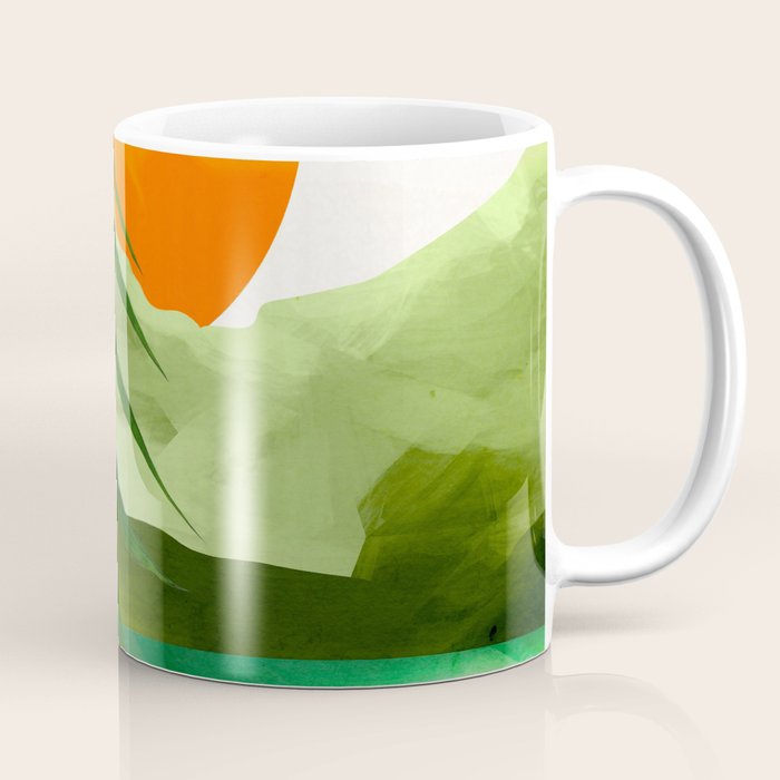 Abstract Art Tropical Leaves 140 Coffee Mug Gallery Image 1
