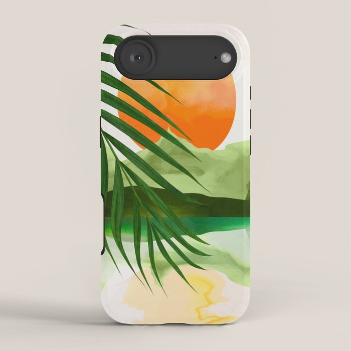 Abstract Art Tropical Leaves 140 iPhone Case Gallery Image 2