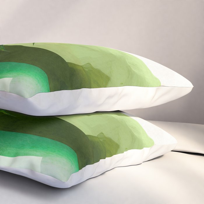 Abstract Art Tropical Leaves 140 Pillow Sham Gallery Image 3