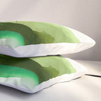 Abstract Art Tropical Leaves 140 Pillow Sham Gallery Image 3