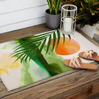 Abstract Art Tropical Leaves 140 Outdoor Rug Gallery Image 2