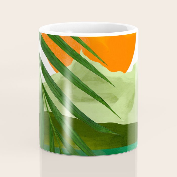Abstract Art Tropical Leaves 140 Coffee Mug Gallery Image 4