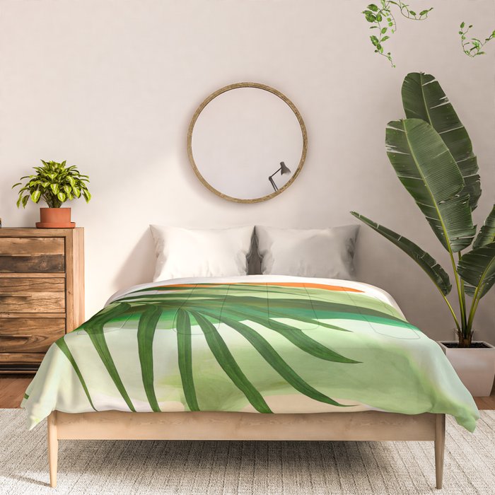 Abstract Art Tropical Leaves 140 Comforter Gallery Image 3