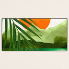 Abstract Art Tropical Leaves 140 Desk Mat Gallery Image 3
