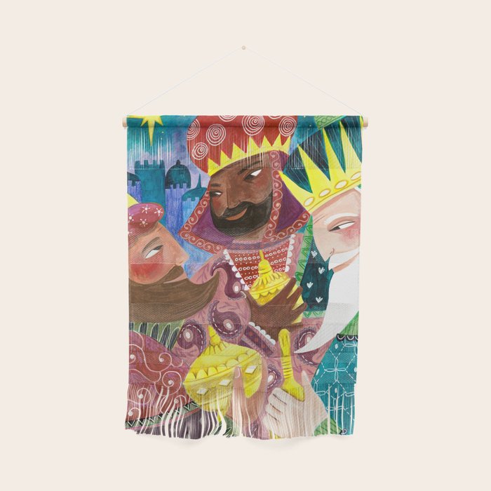 Christmas rejoice three wisemen kings star Wall Hanging Gallery Image 1