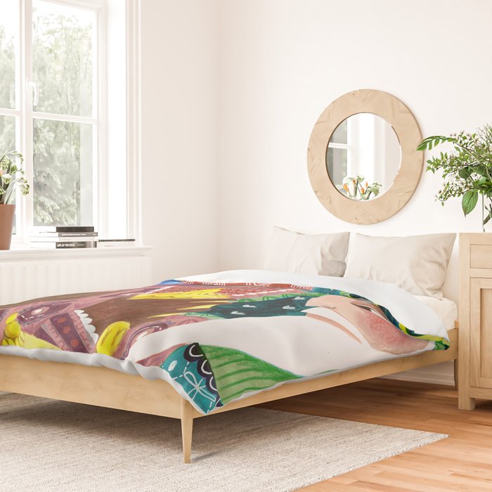 Christmas rejoice three wisemen kings star Duvet Cover Gallery Image 2
