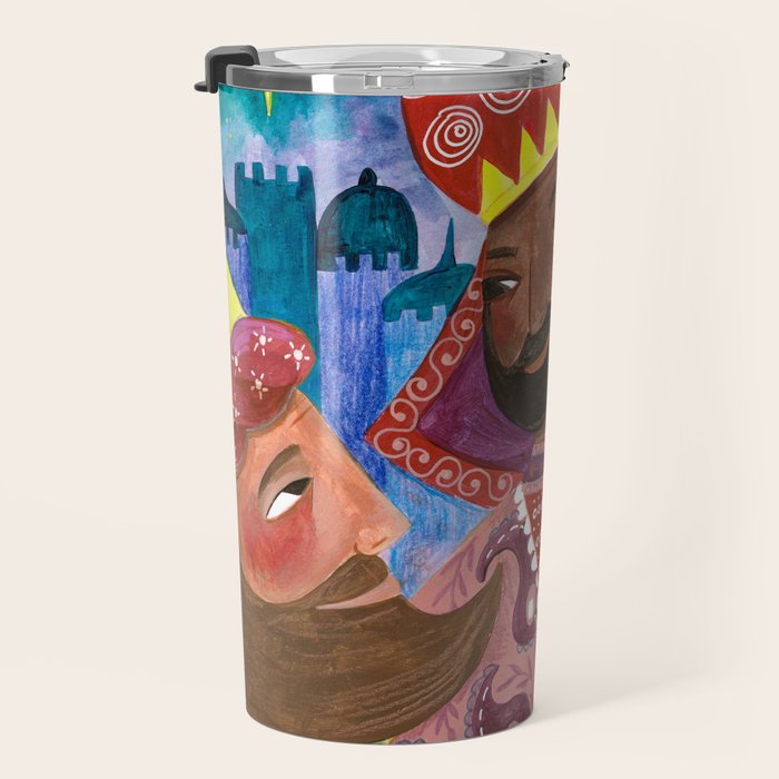 Christmas rejoice three wisemen kings star Travel Mug Gallery Image 3