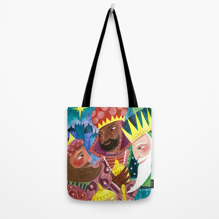Christmas rejoice three wisemen kings star Tote Bag Gallery Image 2
