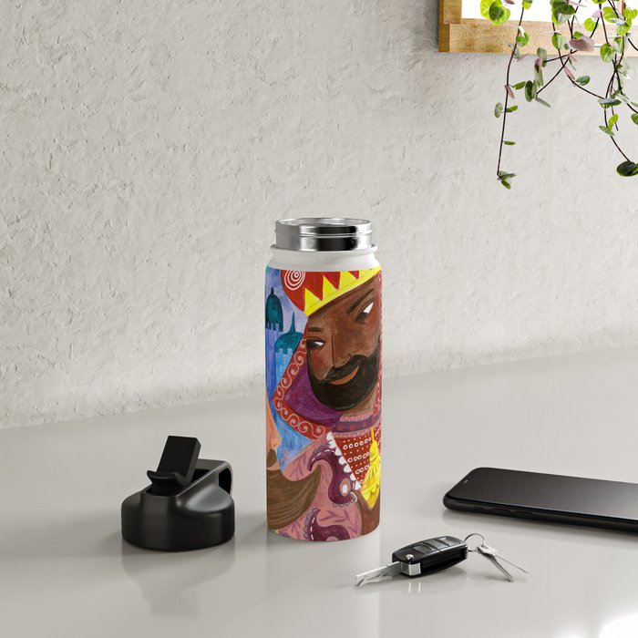 Christmas rejoice three wisemen kings star Water Bottle Gallery Image 4
