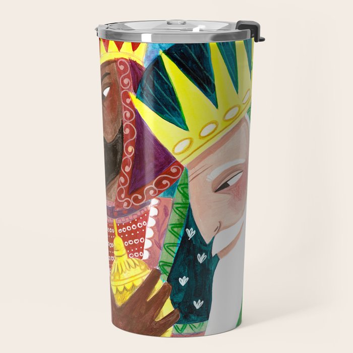 Christmas rejoice three wisemen kings star Travel Mug Gallery Image 2