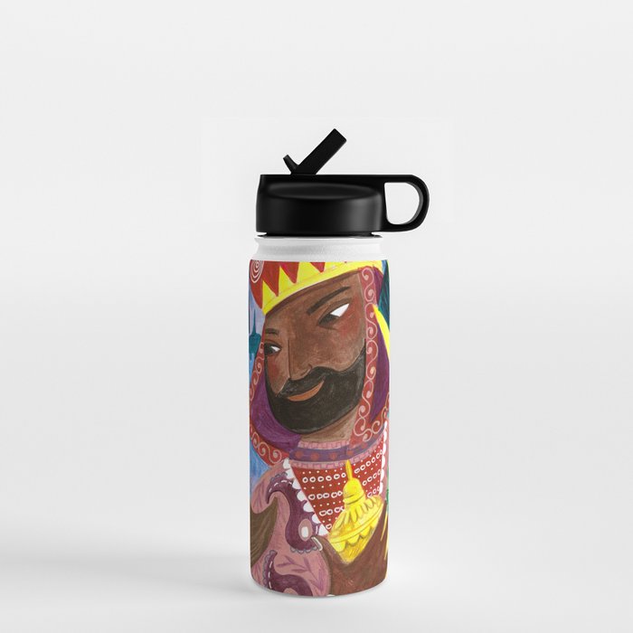 Christmas rejoice three wisemen kings star Water Bottle Gallery Image 1