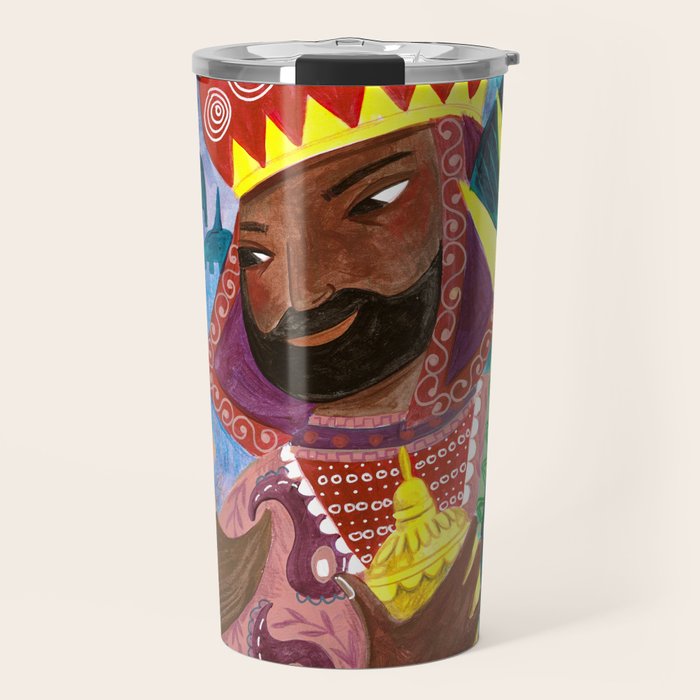 Christmas rejoice three wisemen kings star Travel Mug Gallery Image 1