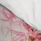 Flowers - Pastel Wildflowers and Pink Roses - Flat lay Florals Comforter Gallery Image 4