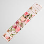 Flowers - Pastel Wildflowers and Pink Roses - Flat lay Florals Table Runner Gallery Image 3