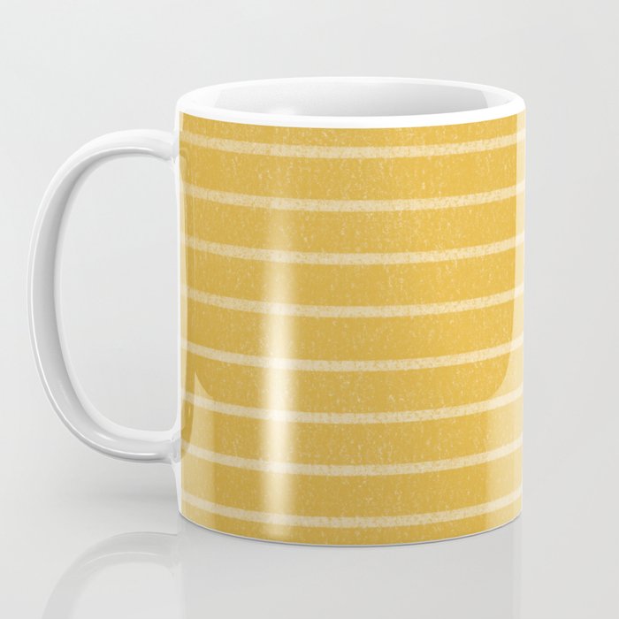 Classic Stripe (Yellow) Coffee Mug Gallery Image 3