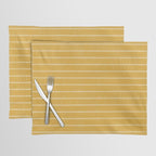 Classic Stripe (Yellow) Placemat Gallery Image 1