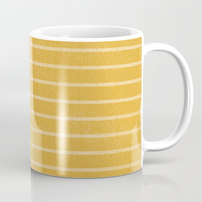 Classic Stripe (Yellow) Coffee Mug Gallery Image 1