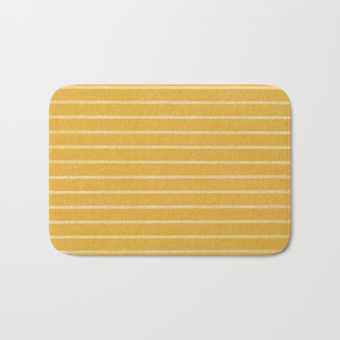Classic Stripe (Yellow) Bath Mat Gallery Image 1