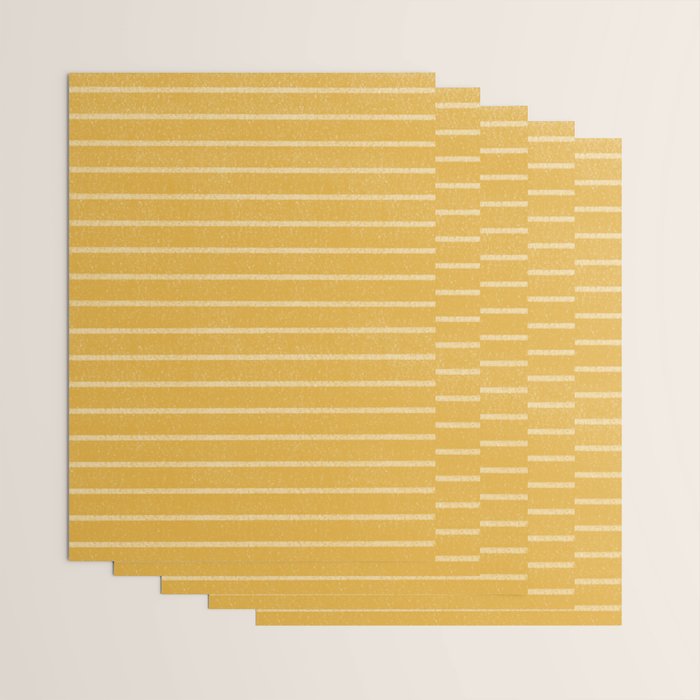 Classic Stripe (Yellow) Wrapping Paper Gallery Image 3