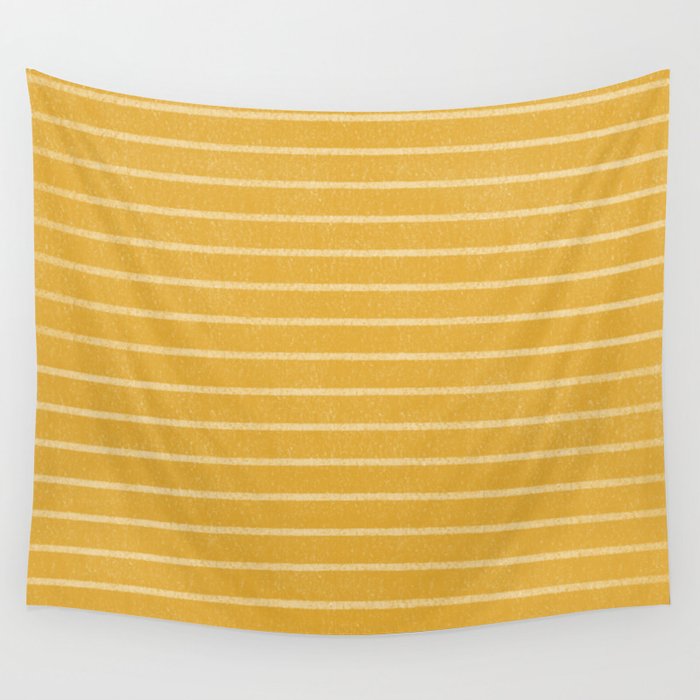 Classic Stripe (Yellow) Wall Tapestry Gallery Image 4