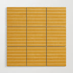 Classic Stripe (Yellow) Wood Wall Art Gallery Image 1