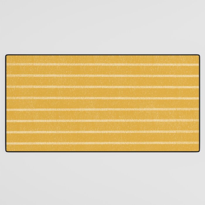 Classic Stripe (Yellow) Desk Mat Gallery Image 3
