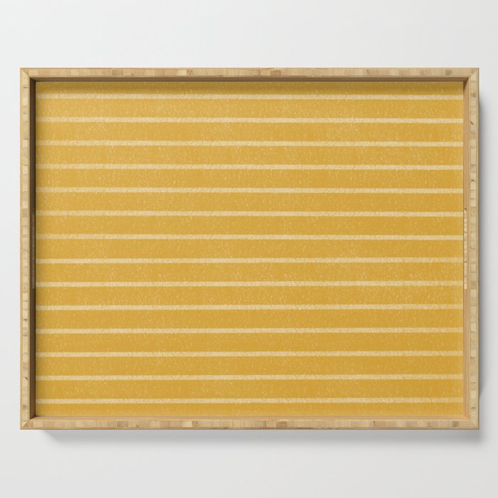 Classic Stripe (Yellow) Serving Tray Gallery Image 1