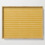 Classic Stripe (Yellow) Serving Tray Gallery Image 1