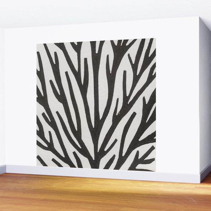 Linocut Tree #3 Wall Mural Gallery Image 2