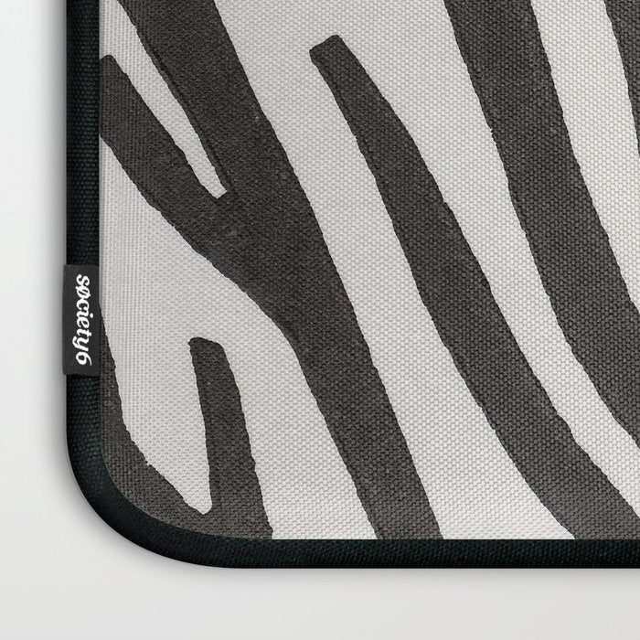 Linocut Tree #3 Laptop Sleeve Gallery Image 3