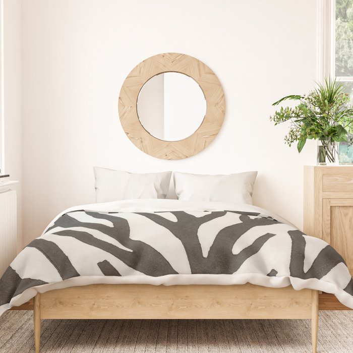 Linocut Tree #3 Duvet Cover Gallery Image 3