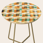 Abstract Linocut Pattern #9 Side Table Gallery Image 2