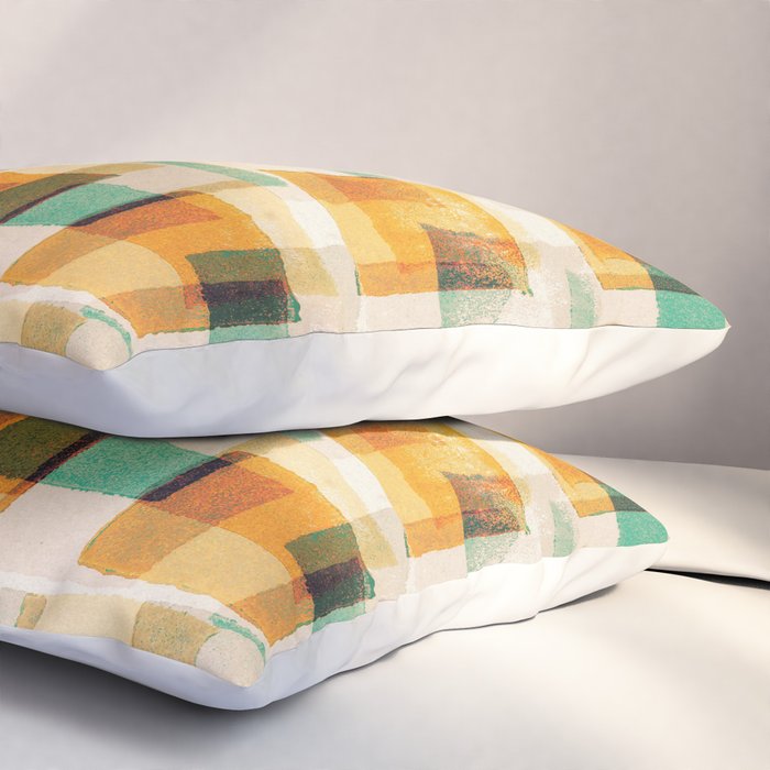 Abstract Linocut Pattern #9 Pillow Sham Gallery Image 3