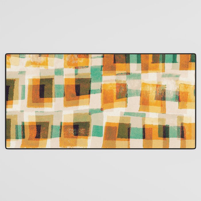 Abstract Linocut Pattern #9 Desk Mat Gallery Image 3