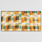 Abstract Linocut Pattern #9 Desk Mat Gallery Image 3